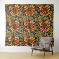 Vintage Sunflower Victorian Artistic Floral Art