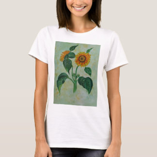 Vintage Sunflowers Botanical Art T-Shirt