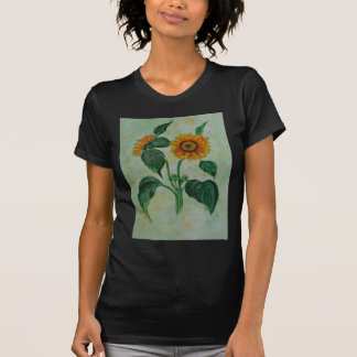 Vintage Sunflowers Botanical Art T-Shirt