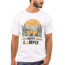 Vintage Sunrise Mountain Adventure Camper Van