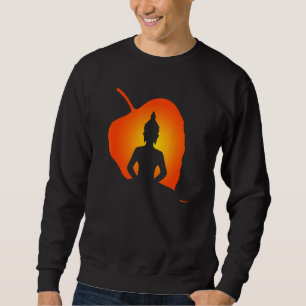 Vintage Sunset Buddha Buddhism Zen Spiritual Yoga Sweatshirt