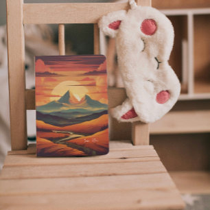 Vintage Sunset display Minimal Name  Planner