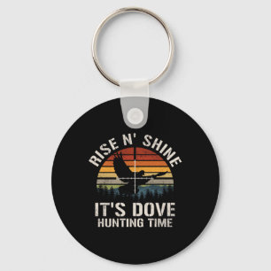 Vintage Sunset Dove Hunting Season Key Ring