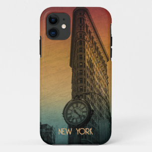 Vintage Sunset Flatiron Architecture New York Case-Mate iPhone Case