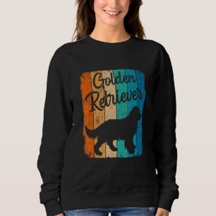 Vintage Sunset Golden Retriever Dog Pet Dog Owner Sweatshirt