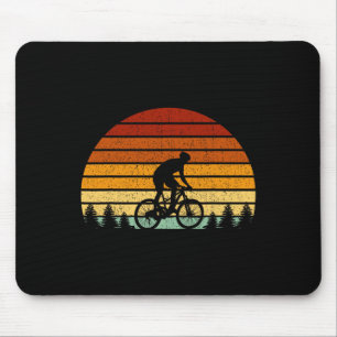 Vintage Sunset Mountain Biking Gift For Mountain B Mouse Pad