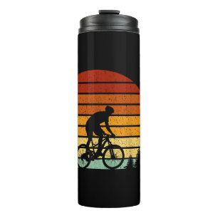 Vintage Sunset Mountain Biking Gift For Mountain B Thermal Tumbler