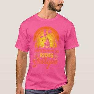 Vintage Sunset My American Eskimo Dog Ride Shotgun T-Shirt