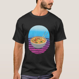 Vintage Sunset Pho Bowl Asian Food Pho Noodle Soup T-Shirt