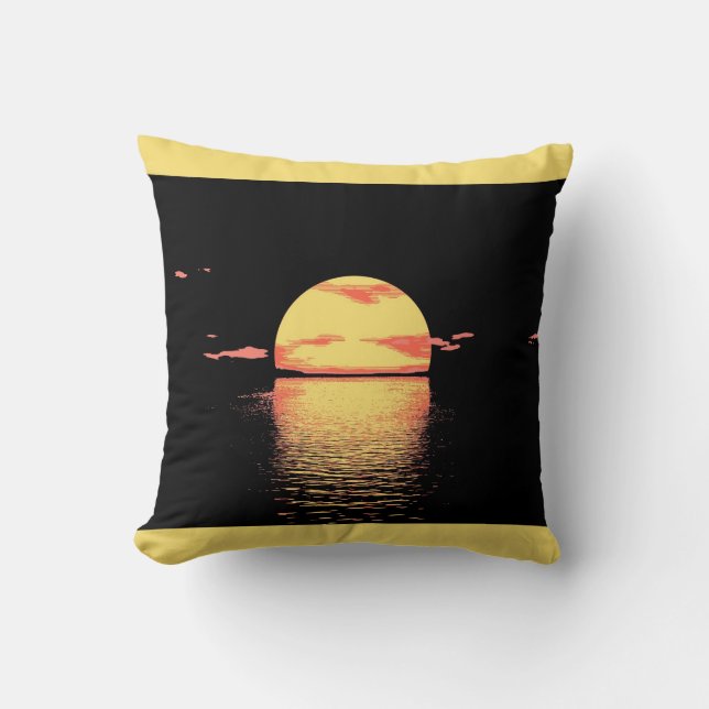 Vintage Sunset - Pillow (Front)