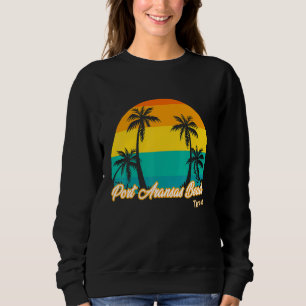Vintage Sunset Port Aransas Beach Texas Summer Vac Sweatshirt