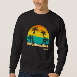 Vintage Sunset Port Aransas Beach Texas Summer Vac Sweatshirt