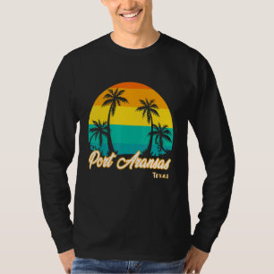 Vintage Sunset Port Aransas Beach Texas Summer Vac T-Shirt
