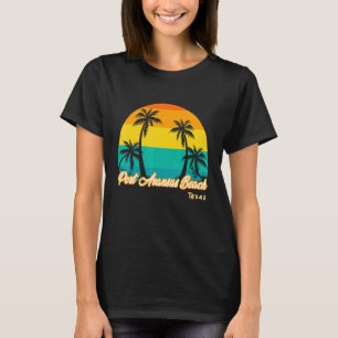Vintage Sunset Port Aransas Beach Texas Summer Vac T-Shirt