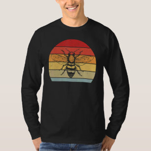 Vintage Sunset Retro Bees Beekeeper Apiarist Beeke T-Shirt