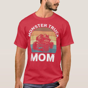 Vintage Sunset Retro Monster Truck Mum Birthday  T-Shirt