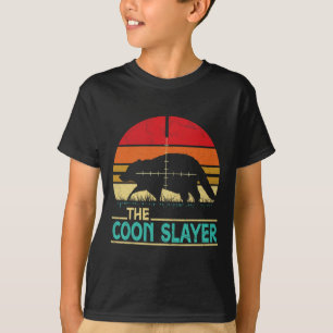 Vintage Sunset Retro Style Coon Hunting Coon Slaye T-Shirt