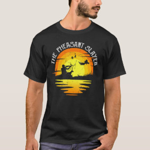Vintage Sunset Retro Style Pheasant Hunting Pheasa T-Shirt