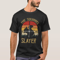 Vintage Sunset Retro Style Squirrel Hunting Squirr