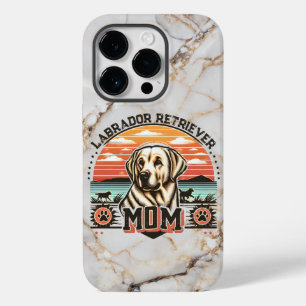Vintage Sunset Serenity Labrador Retriever Dog Mum Case-Mate iPhone 14 Pro Case