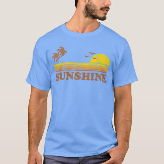 Vintage Sunshine Beach Retro Sunset 70s Summer Vac T-Shirt