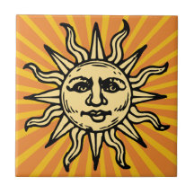 Vintage Sunshine Ceramic Tile