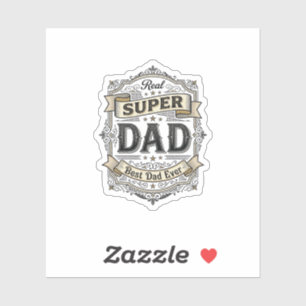 Vintage Super Dad Badge Shirt Design_1