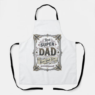 Vintage Super Dad Best Dad Ever Shirt Design_1 Apron