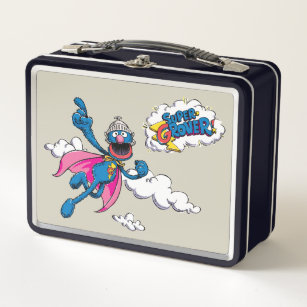 Vintage Super Grover Metal Lunch Box