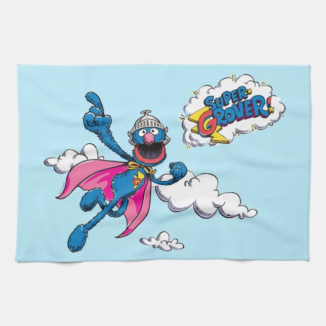 Vintage Super Grover Tea Towel (Horizontal)