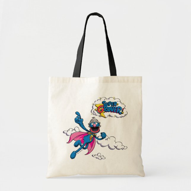 Vintage Super Grover Tote Bag (Front)