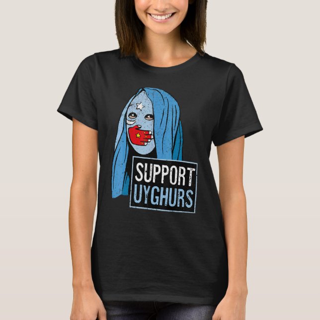 Vintage Support Uyghurs T-Shirt (Front)