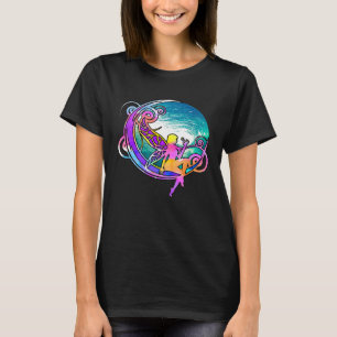 Vintage Surf 70s 60s Psychedelic Hippie Art Nouvea T-Shirt
