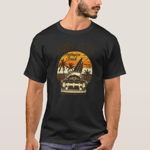 Vintage Surf City Huntington Beach Retro Sunset '5 T-Shirt