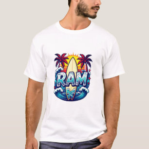 Vintage Surf Crew Tropical Vibe Graphic T-Shirt