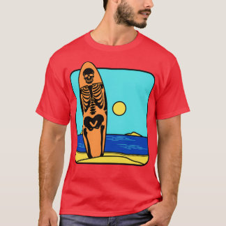 Vintage Surf Skull T-Shirt