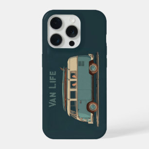 Vintage Surf Van – Retro Camper Design iPhone 15 Pro Case