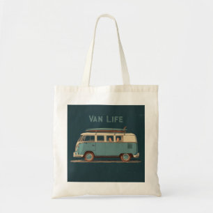 Vintage Surf Van – Retro Camper Design Tote Bag