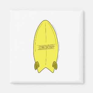 Vintage Surfboard Magnet