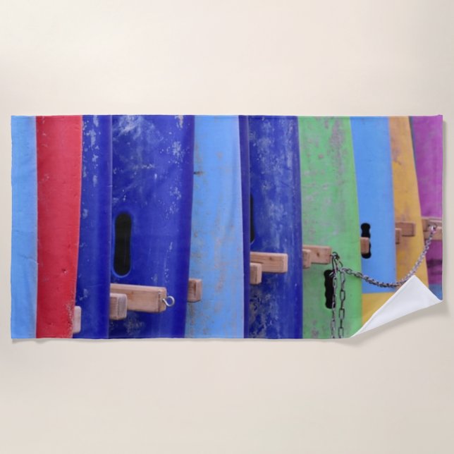 Vintage Surfboards Beach Towel (Front)