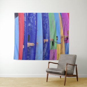 Vintage Surfboards Tapestry