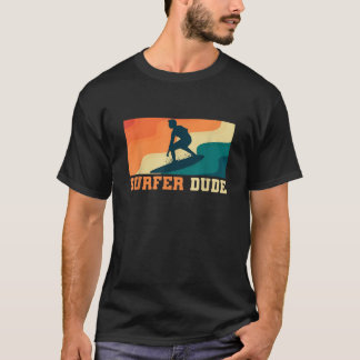 Vintage Surfer Dude Surfing T Shirt