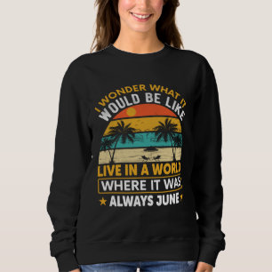 Vintage Surfer Retro Surfing Beach Summer Vacation Sweatshirt
