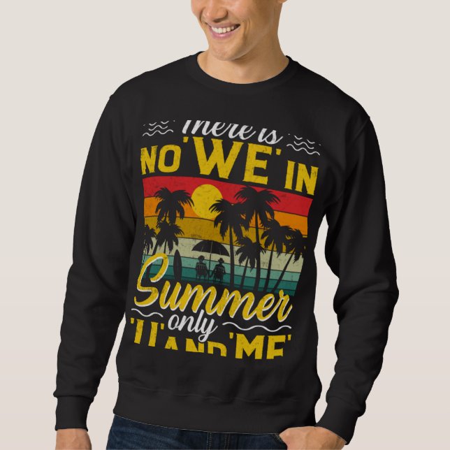 Vintage Surfer Retro Surfing Beach Summer Vacation Sweatshirt (Front)