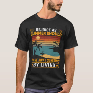 Vintage Surfer Retro Surfing Beach Summer Vacation T-Shirt