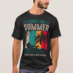 Vintage Surfer Retro Surfing Beach Summer Vacation T-Shirt