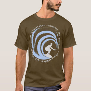 Vintage Surfing Lovers Fan Beach Colombia T-Shirt