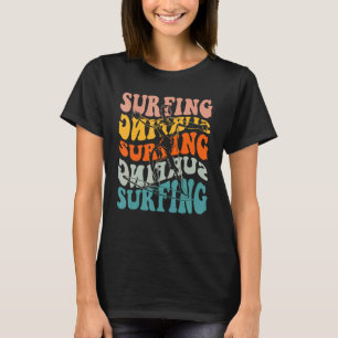 Vintage Surfing Surf Surfer Mens Boys Kids T-Shirt