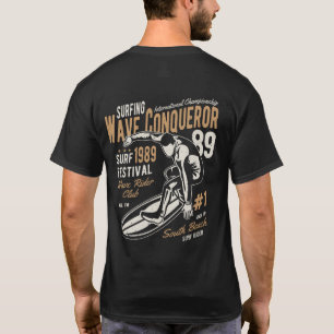 Vintage Surfing Wave Conqueror T-Shirt