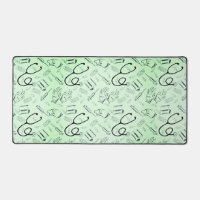 Vintage surgeon green medical doctor pattern